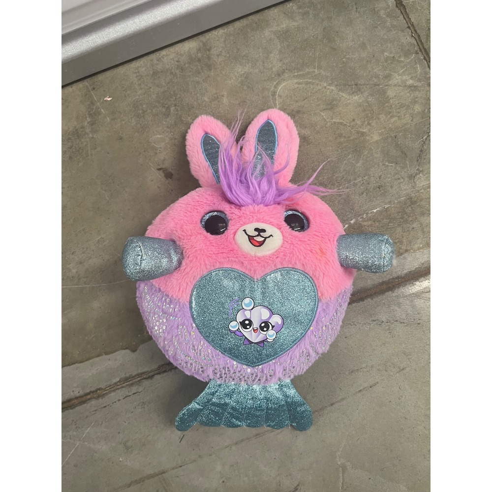 Zuru Rainbocorns Mermaidcorn Bunny Plush Pink Purple Sequin Mermaid Rabbitโ Toy